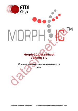 MORPHIC-RB datasheet  